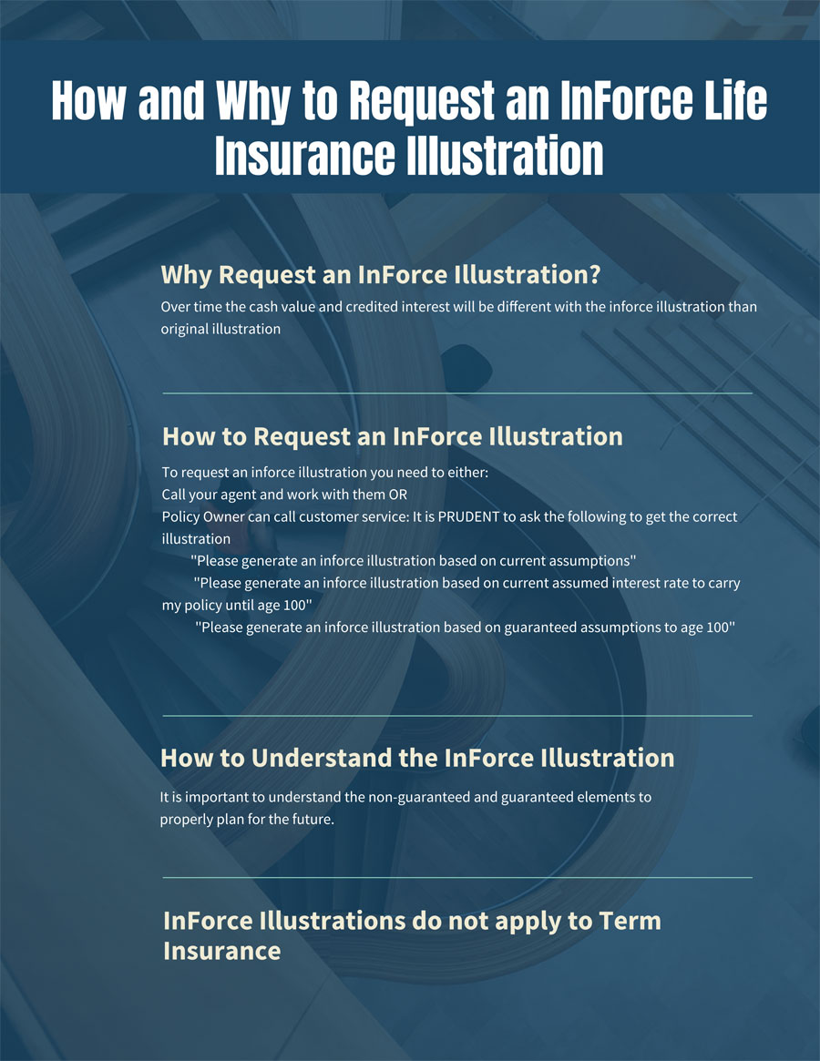 How & Why to Request an InForce Life Insurance Illustration Pacific
