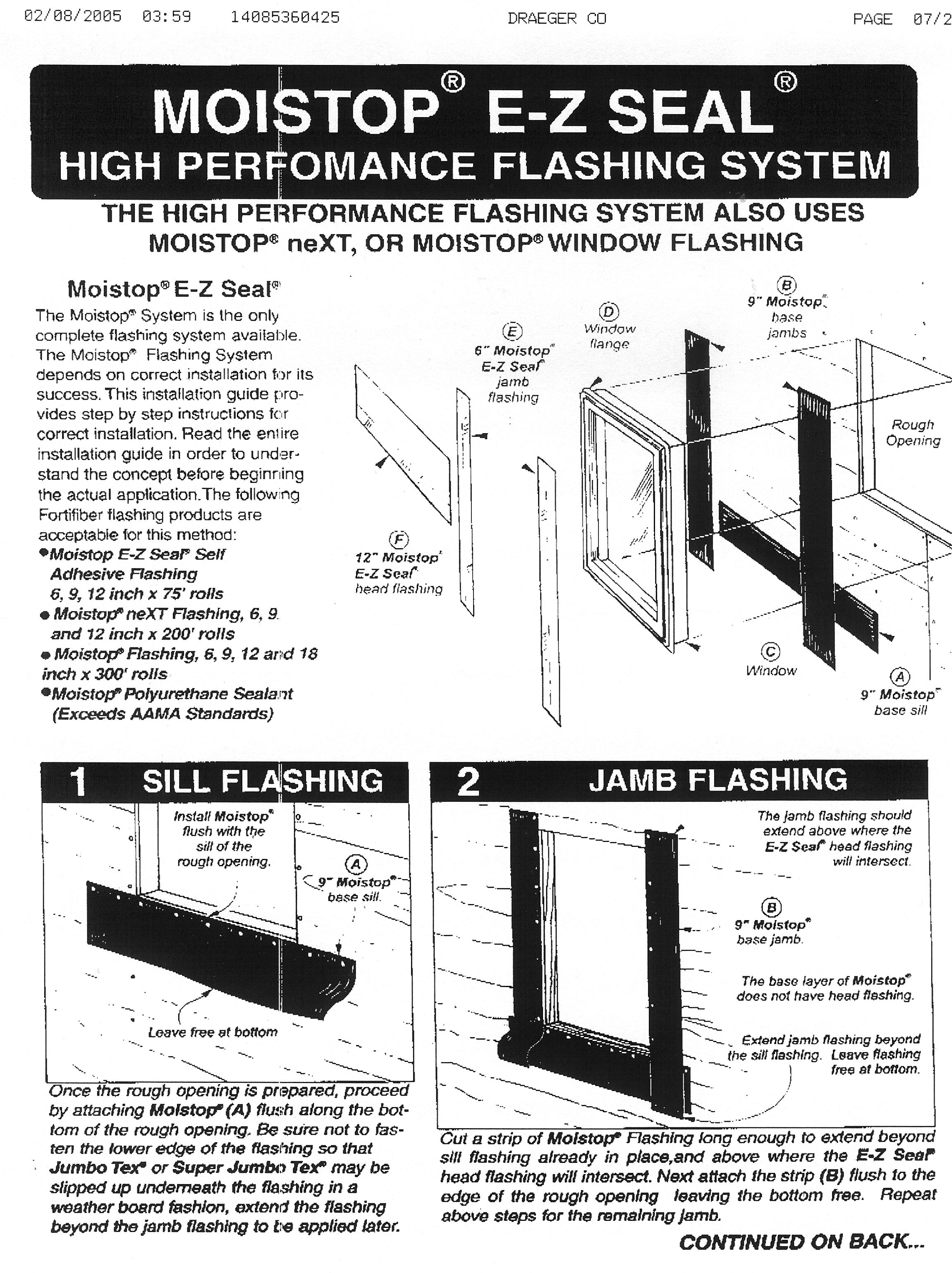 Window Specifications Pacific Point Condominiums