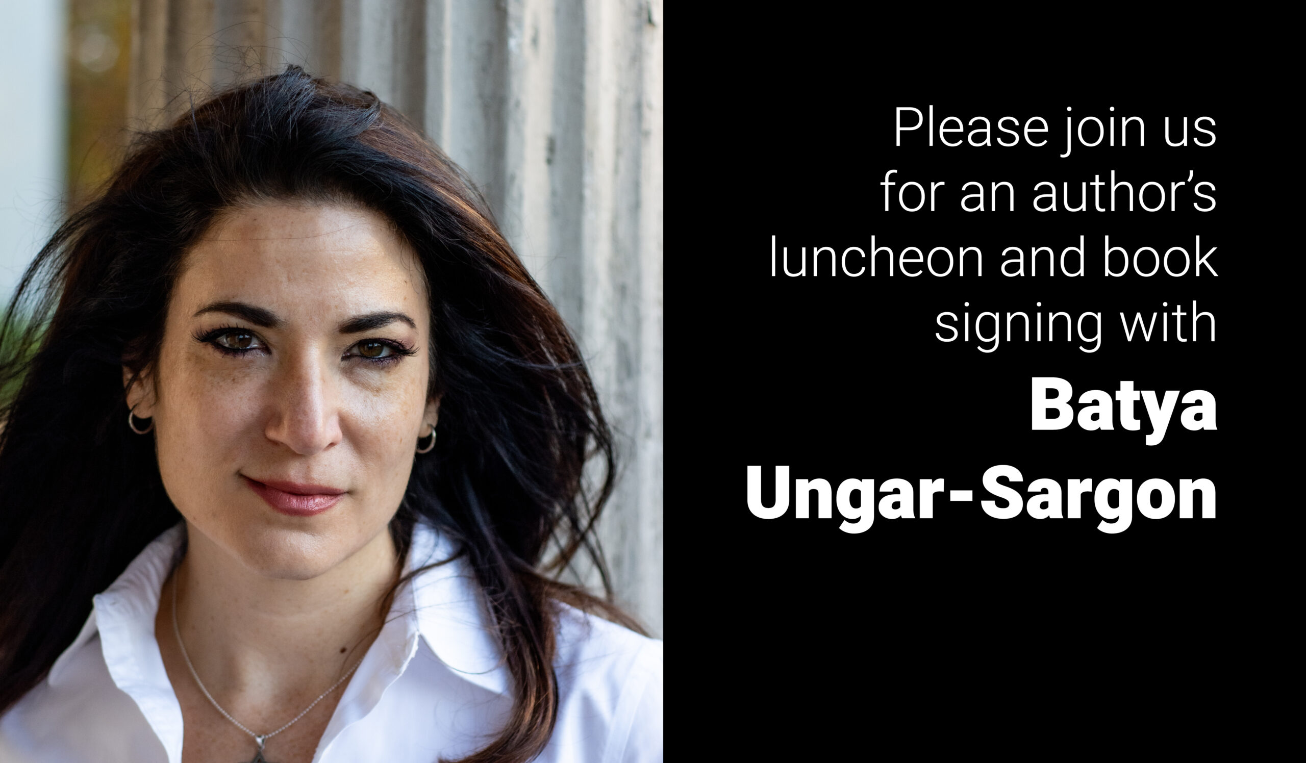 Luncheon and Book Signing with Batya UngarSargon Pacific Research