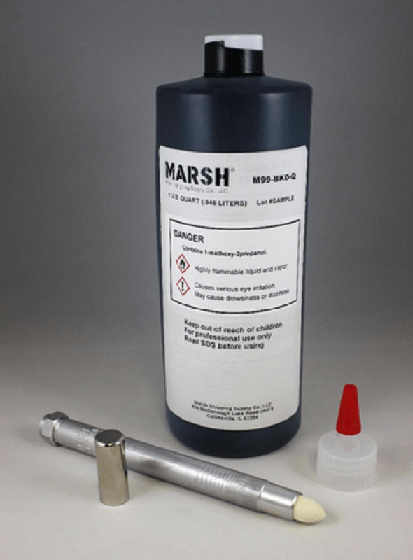 Stencil Ink M99BKQ Black Ink Marsh T Ink M99 Ink PackSecure