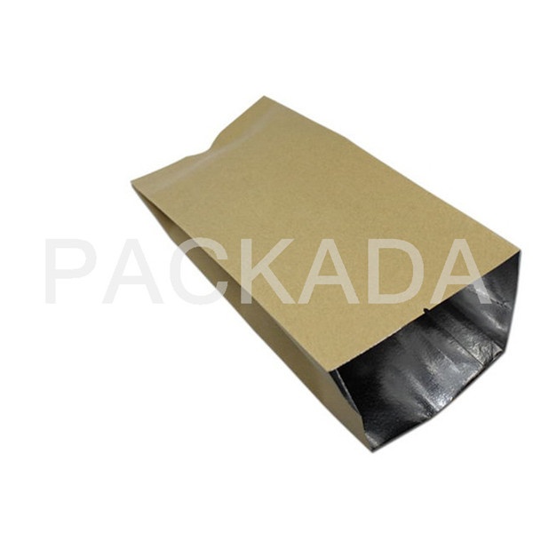 kraft paper foil side gusset coffee pouch