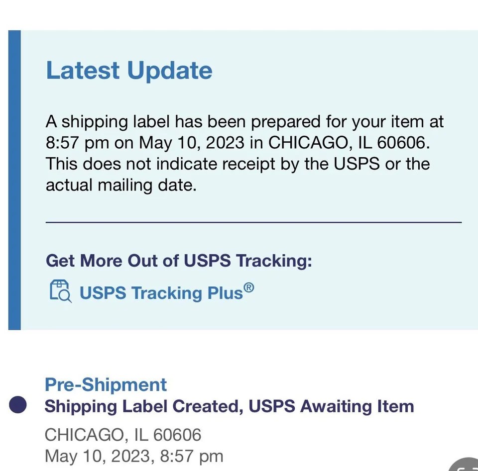 “Shipping Label Created, USPS Awaiting Item” Meaning Package Corner