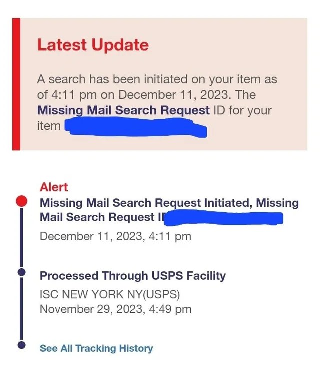 Missing Mail Search Request Initiated [USPS] The Full Guide Package