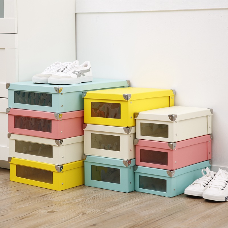 Simple Storage Window Transparent Boot Box packaging box manufacturers