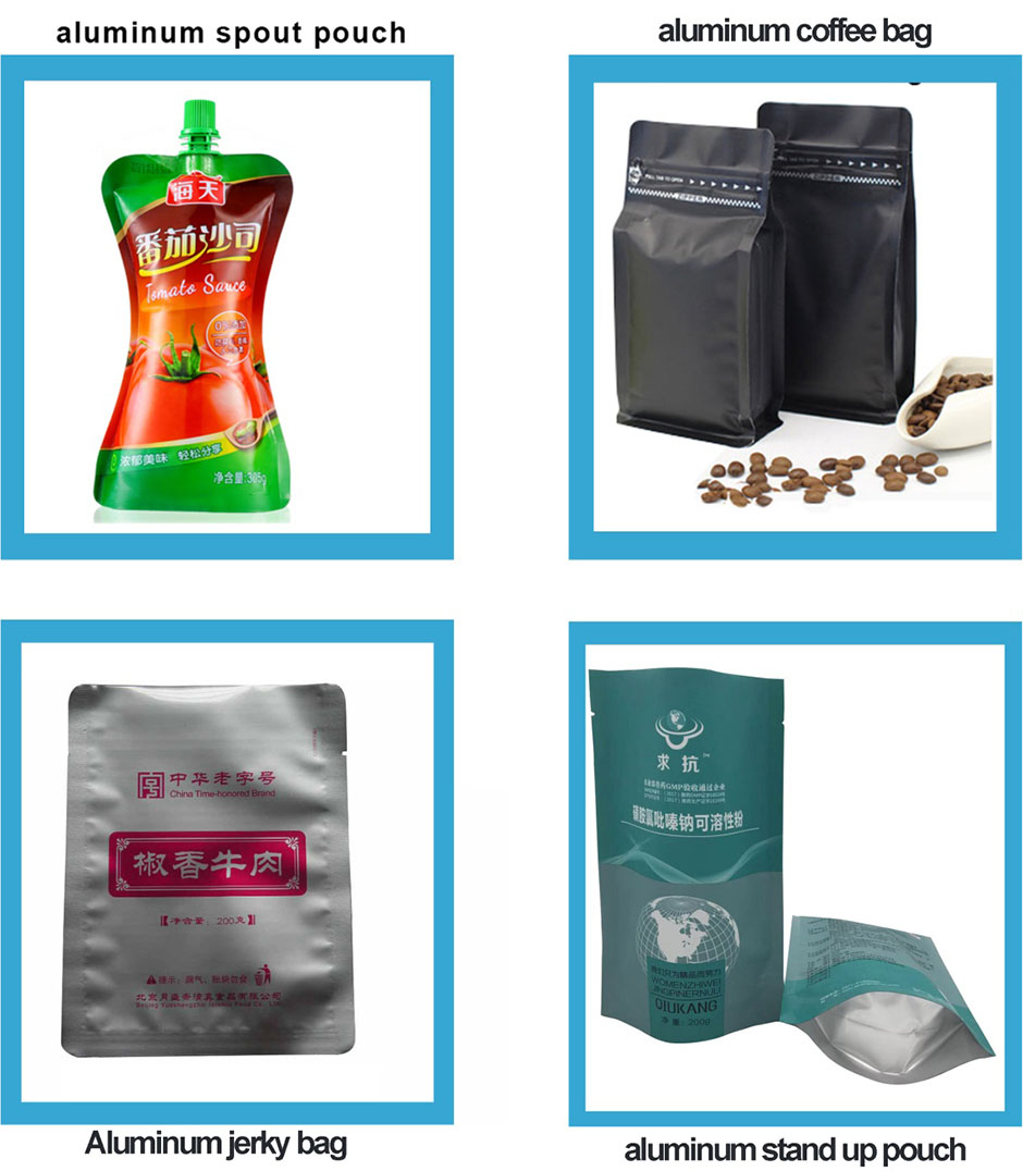 Wholesale vacuumed Aluminum foil bags cooking bags for food packaging