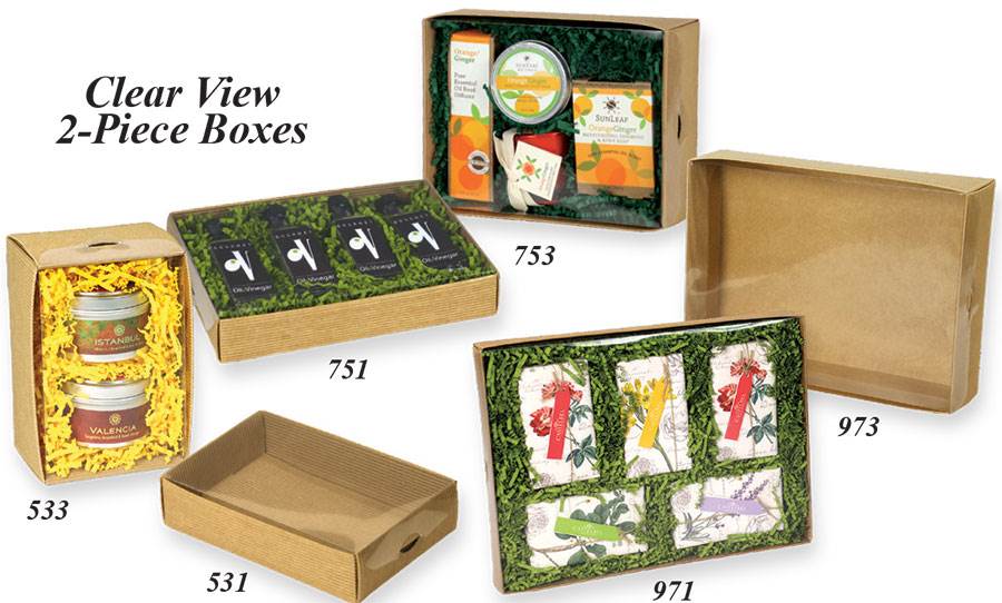 The Packaging Source Clear View 2pc Boxes