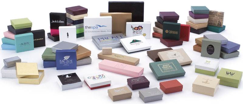 Jewelry Boxes Solid Colors Cotton Filled Jewelry Boxes