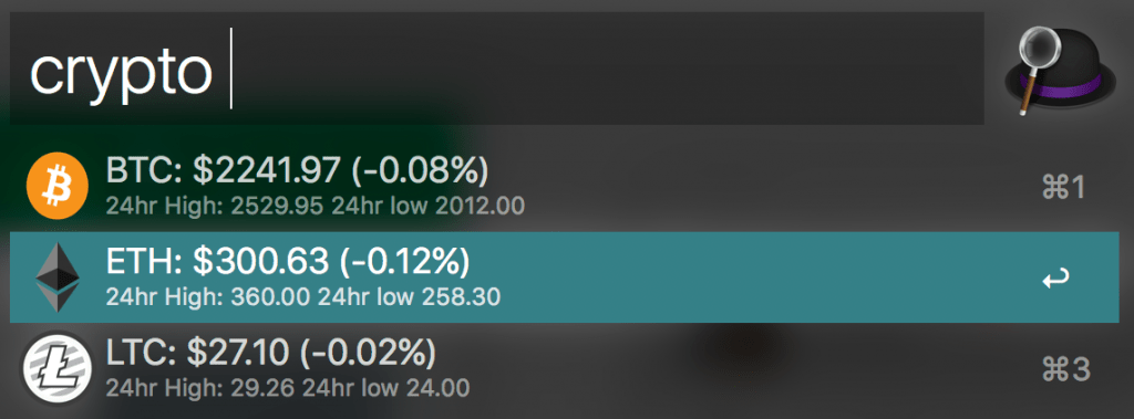 CryptoCurrency Price Tracker Packal