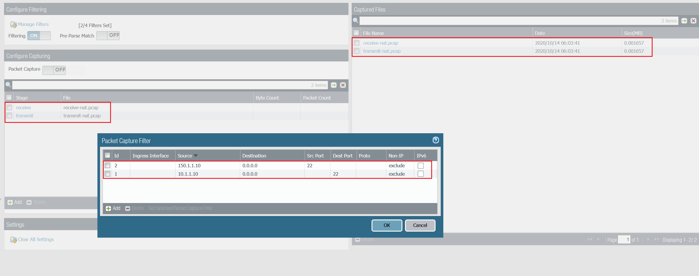Palo Alto Packet Capture