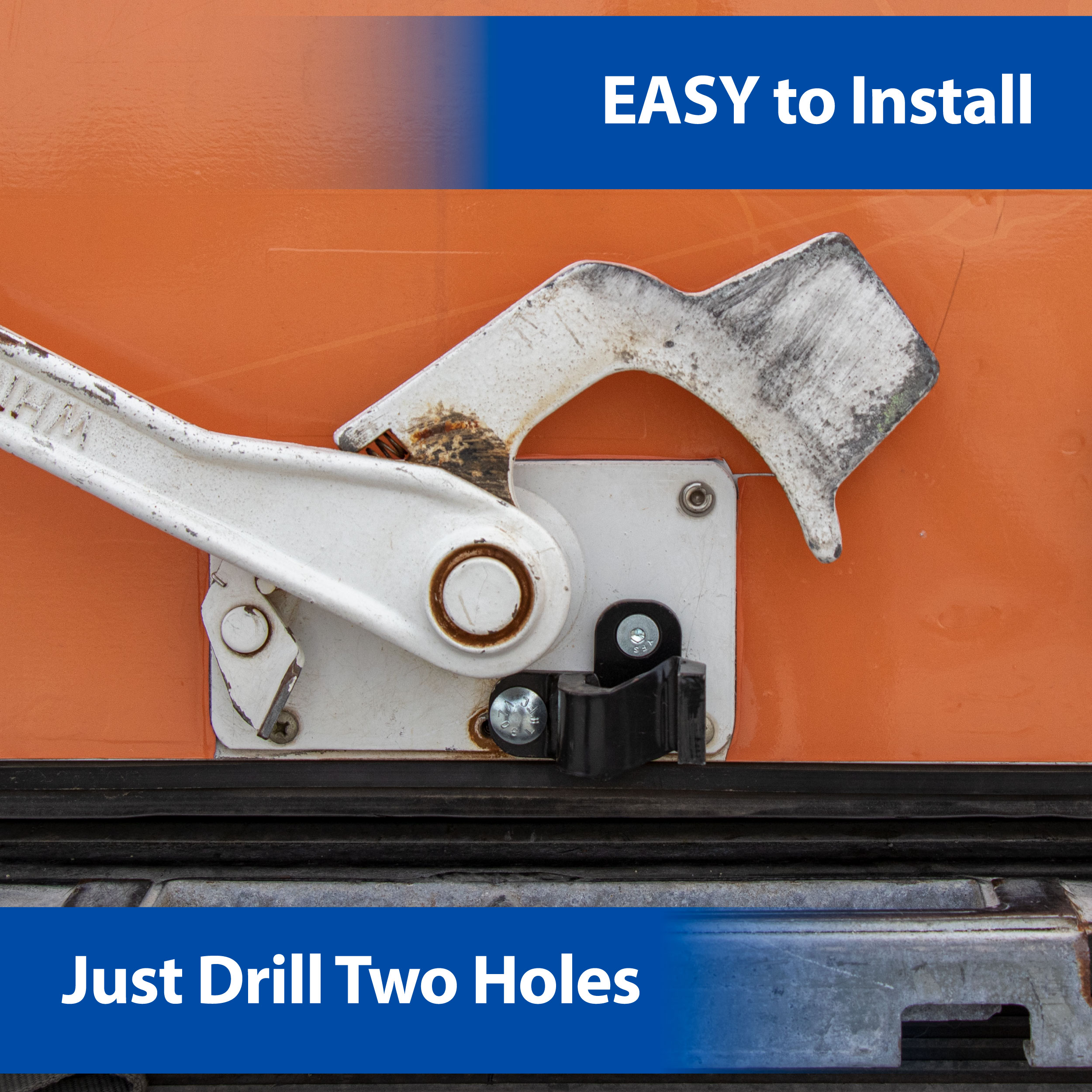 Mountable HiddenShackle RollUp Door Lock, Whiting PACLOCK