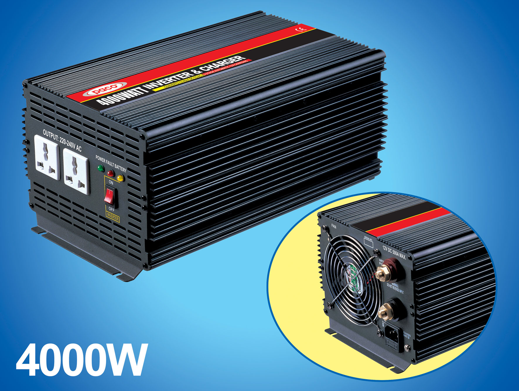 Power Inverter with Battery Charger 4000W factory and suppliers Ligao