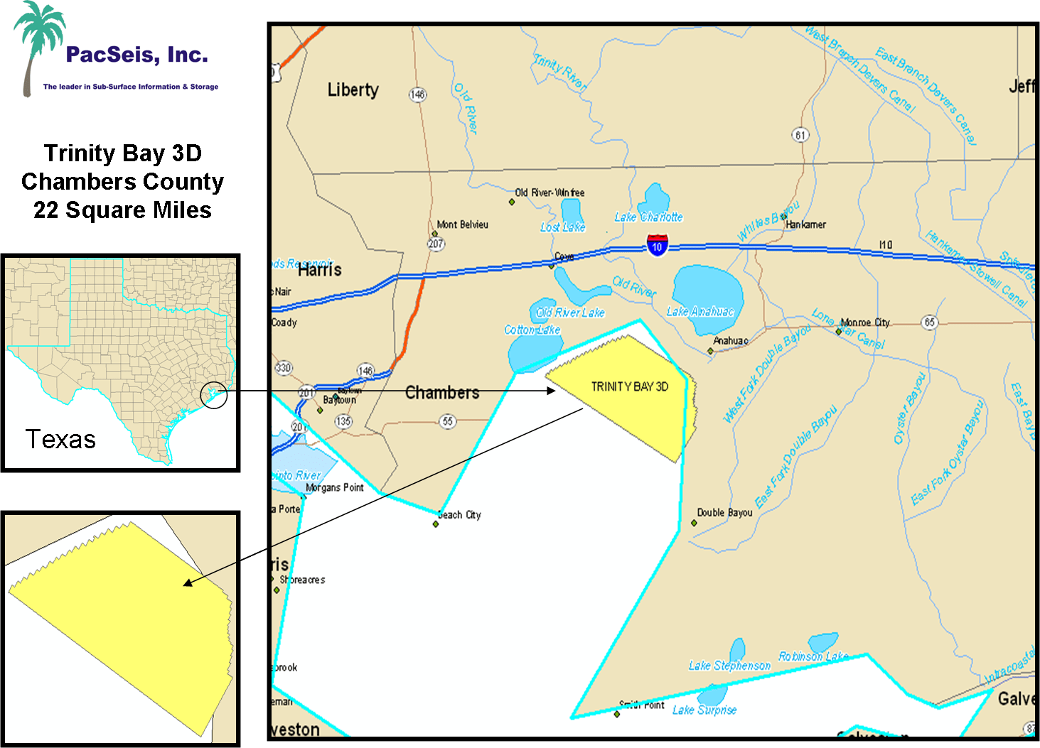 PacSeis Inc Seismic Data 2D and 3D Maps