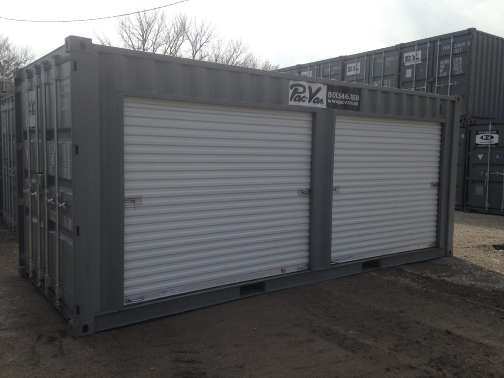20' Storage Container Two 8' RollUp Doors Des Moines PacVan