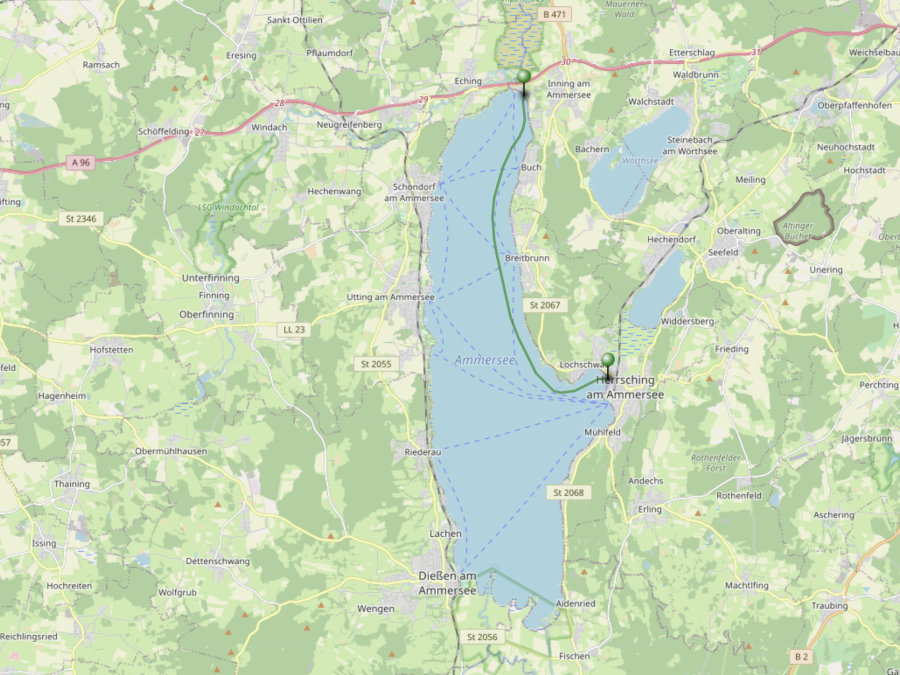 Ammersee Karte ammersee_karte Paddleventure