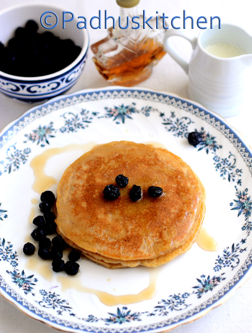 Eggless Whole Wheat PancakeEasy Eggless Pancake Recipe Padhuskitchen