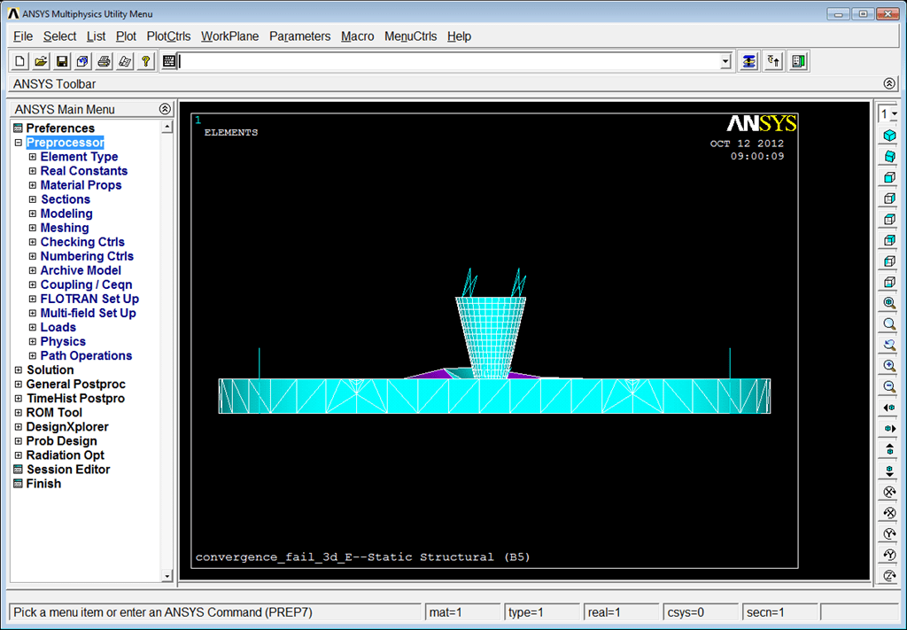 Convergence Difficulties in ANSYS Workbench Mechanical, Part