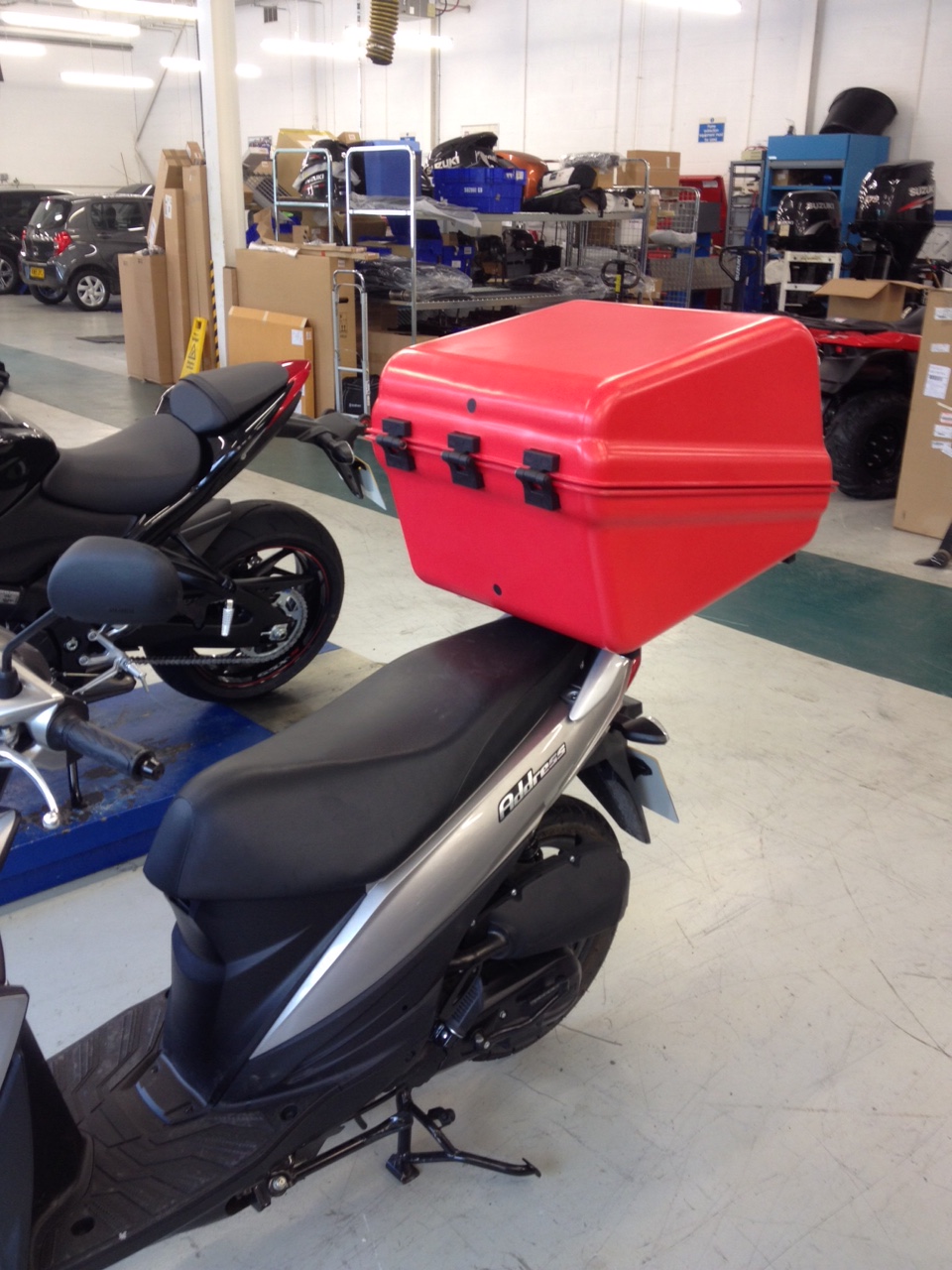 Something a little different scooter delivery racks for Avatherm