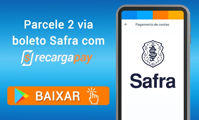 2 via boleto Safra Financeira - Parcele sua conta 2022
