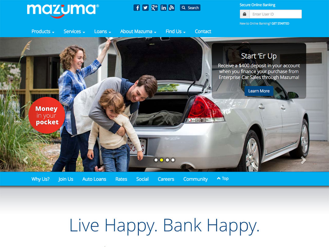 Mazuma Credit Union Page 2 Studios