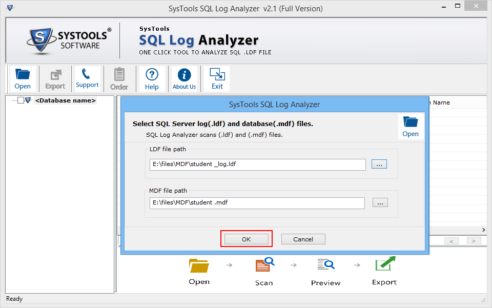 SQL Log Analyzer Tool Helps to View Log Files of SQL Server