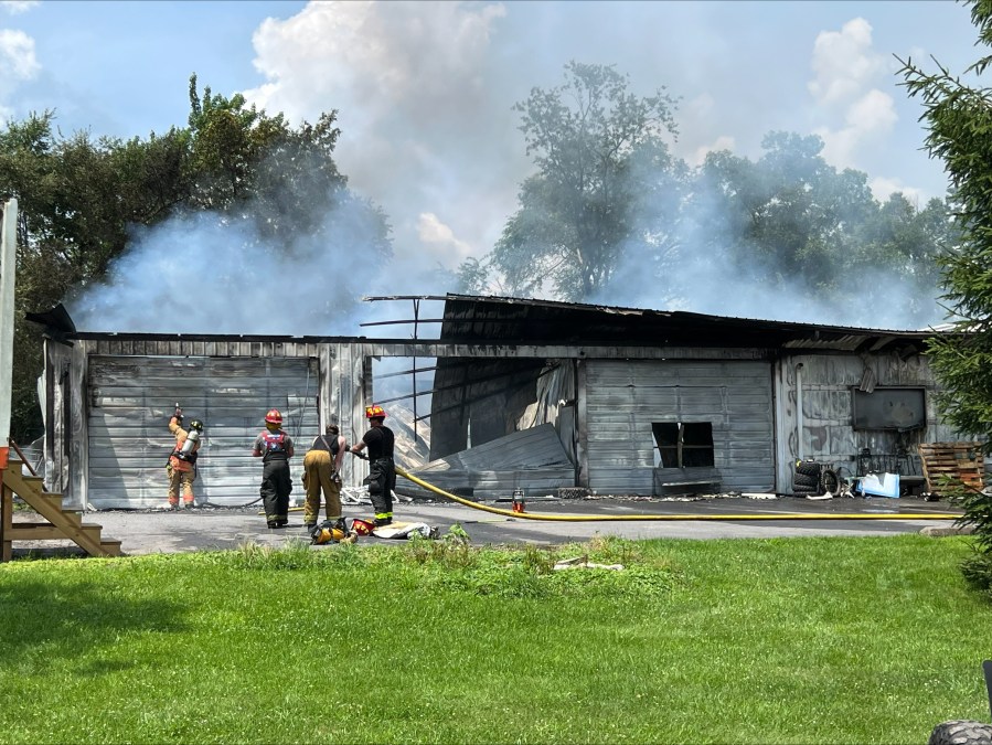Dorrance Township business ignites in flames Eyewitness News
