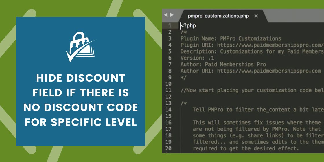 Hide Discount Code Field if No Discount Code Field Created