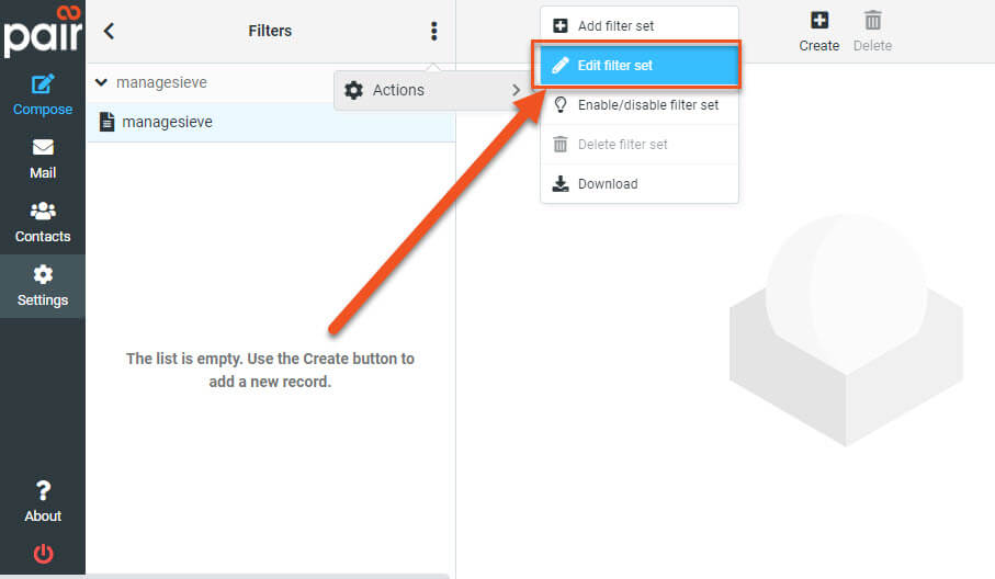 How to Add Sieve Filtering Code in RoundCube (Advanced) Pair Knowledge Base