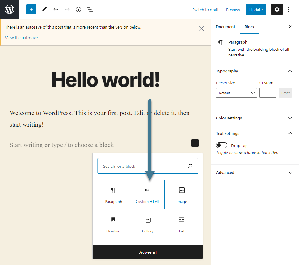 Block Editor Adding Mailchimp Form to Your WordPress Site Knowledge Base Pair Networks