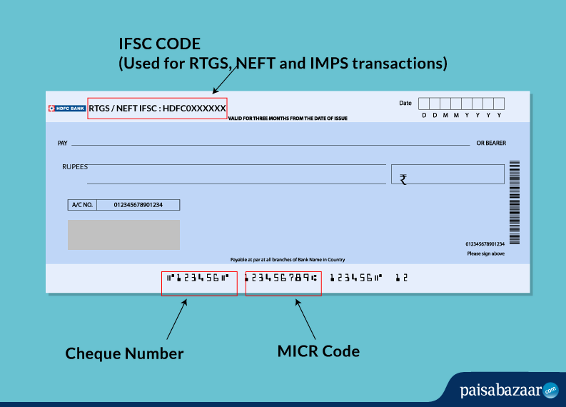 Hdfc Bank Cheque Background / How To Find Ifsc Code In Hdfc Online Banking