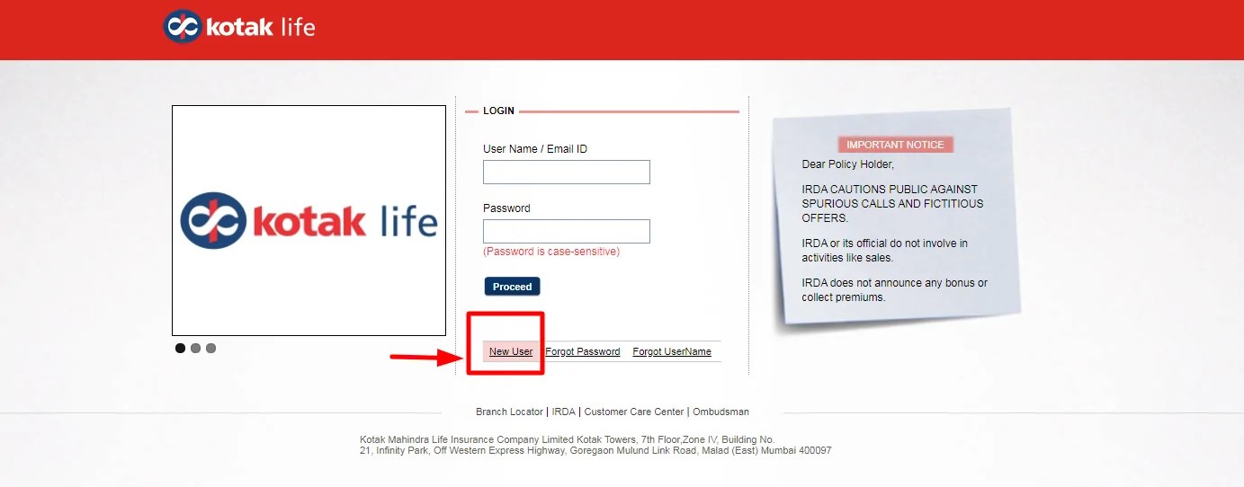 Kotak Life Insurance Portal Login & Registration Process