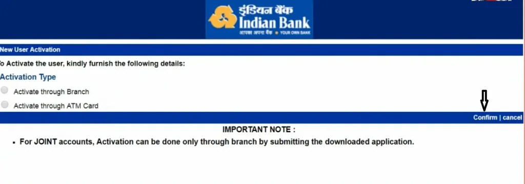 Indian Bank Netbanking Registration, Login, Password Reset