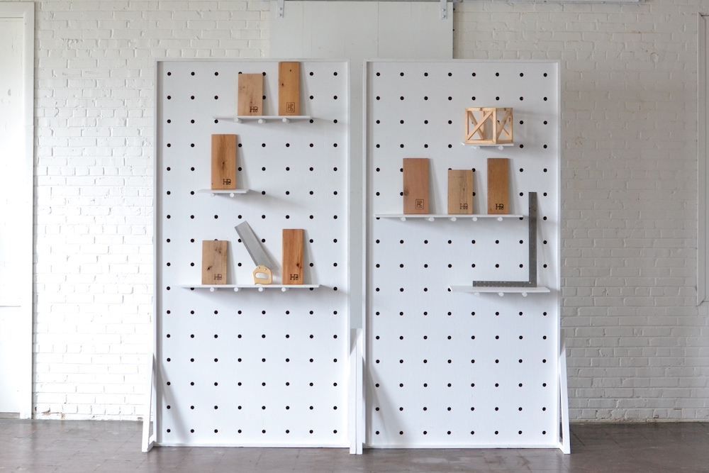 Inspiration Station White Pegboard with Shelves! Paisley & Jade