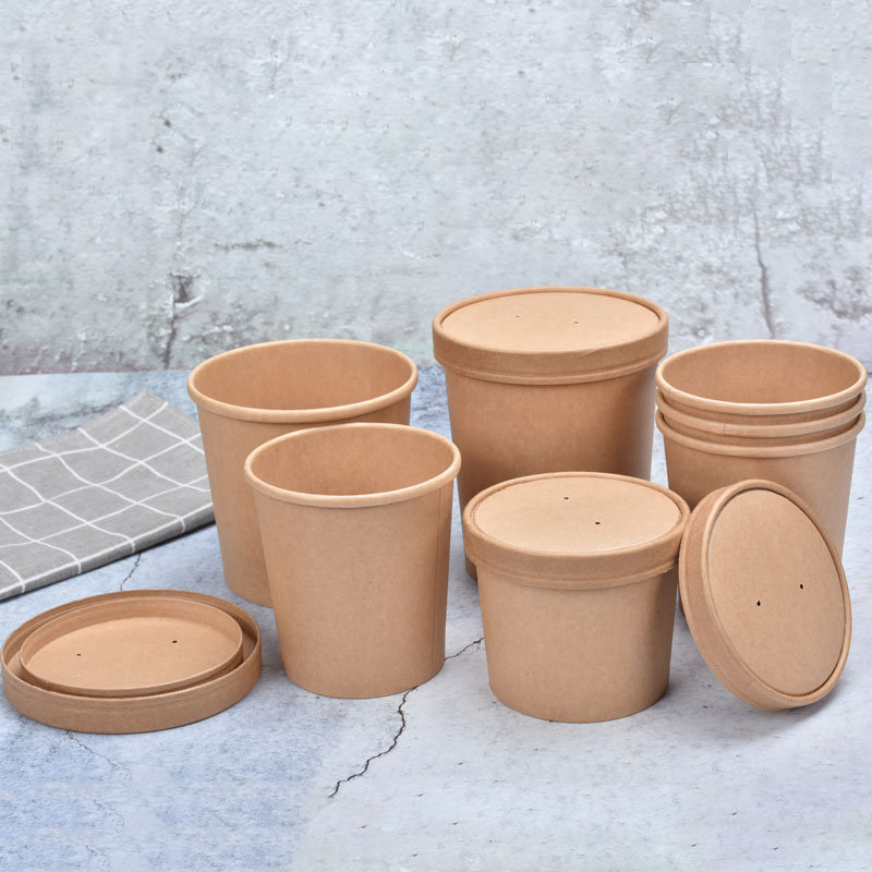 Soup Paper Cup With Lid Custom Printed DisposableBuy cup,soup cup,kraft paper cup,bio cups