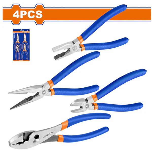 Pliers Set Heavy Duty Combination Long Nose Diagonal Slip Joint Wadfow