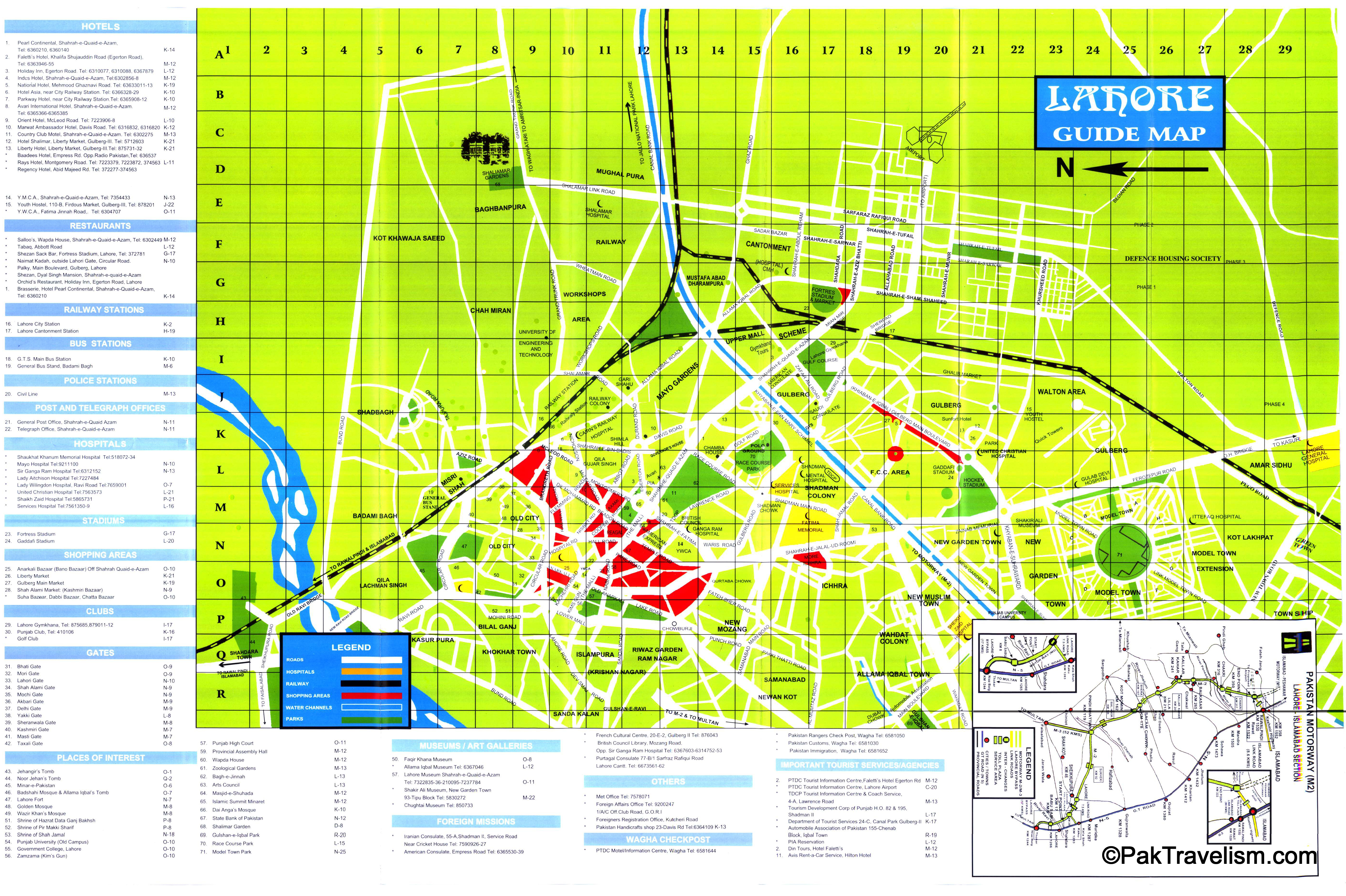 Pakistan Cities Map MapsofWorld.com