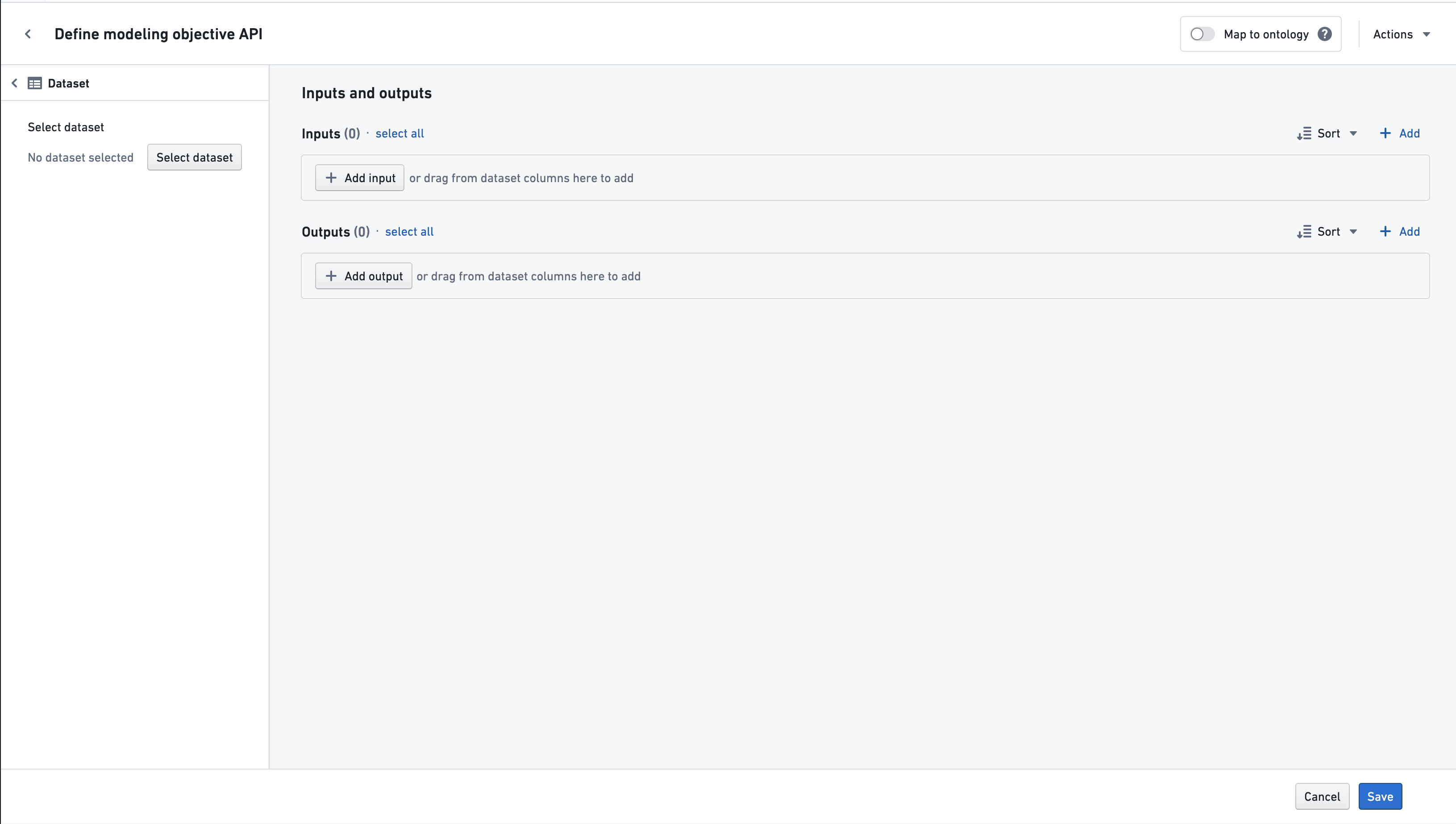 Documentation Modeling objective configuration > Define modeling