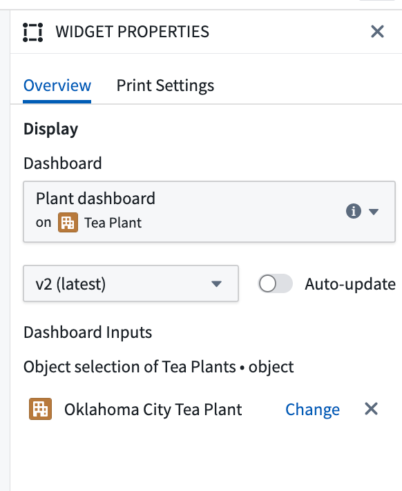 Documentation Widgets > Quiver dashboard