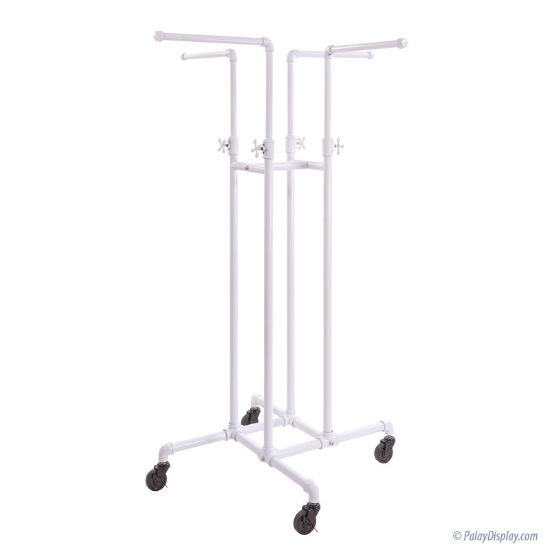 4 Way Pipe Clothing Rack Retail Pipe Fixtures Pipe Clothing Rack