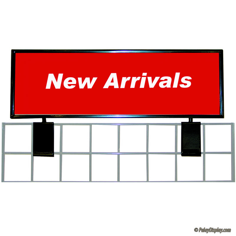 Gridwall Panel Sign Topper Slatwall & Gridwall Sign Holders