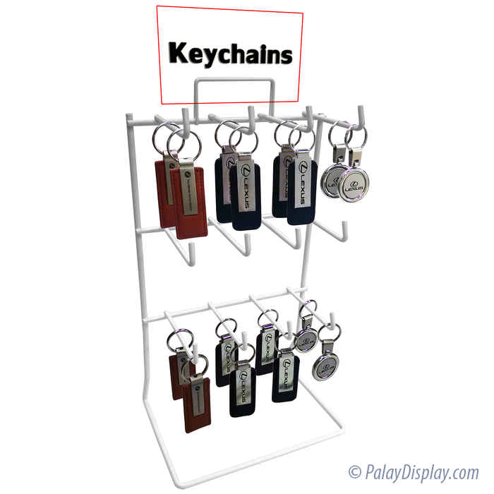 12 Hook Counter Rack Keychain Display Counter Rack Countertop