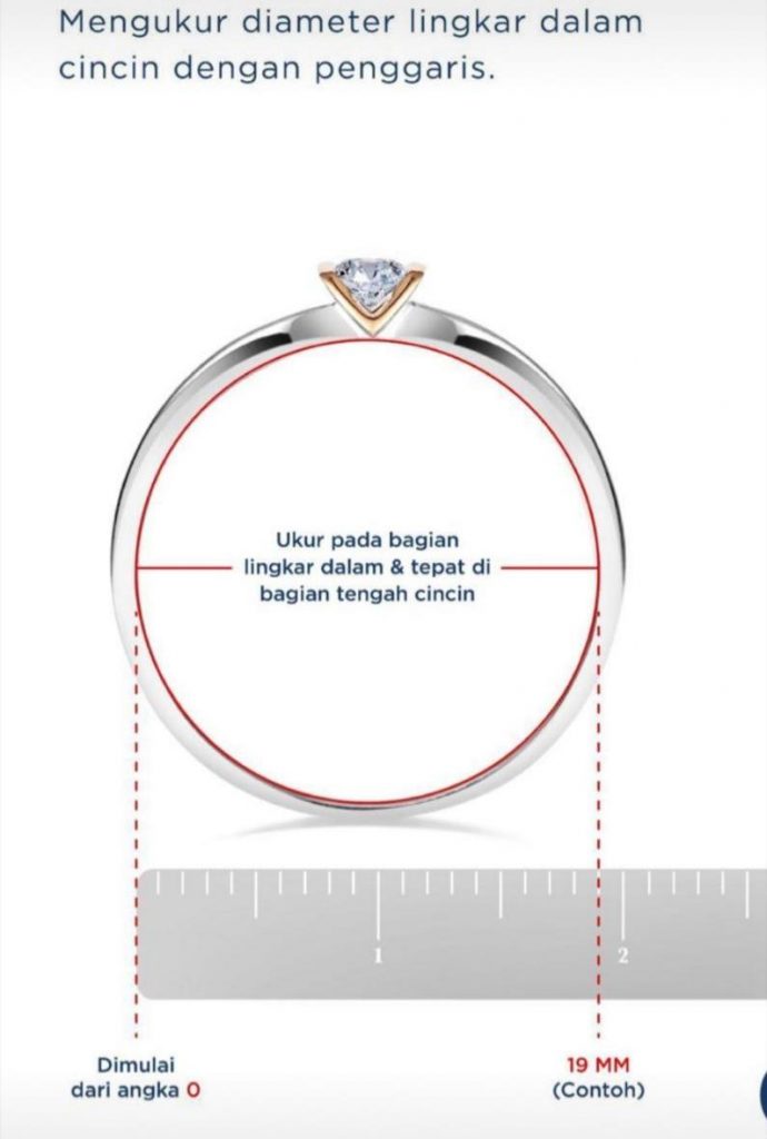 Cara mudah mengukur cincin Palladium Ring Makassar