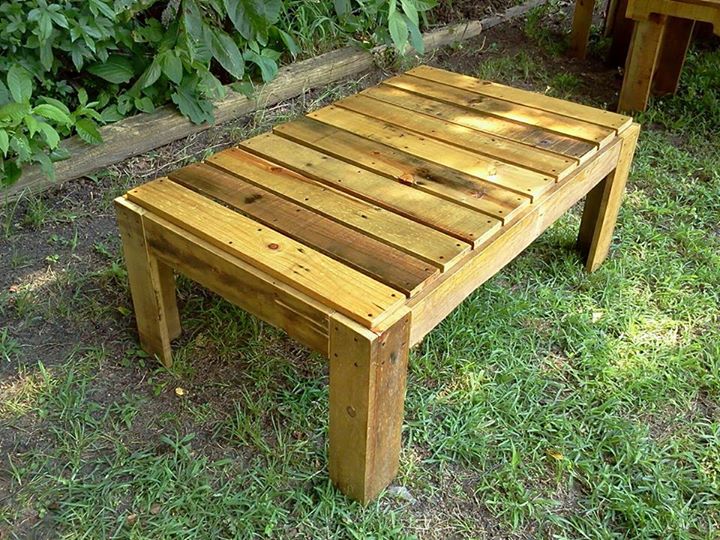 Rustic Pallets Tables and Benches Pallet Ideas