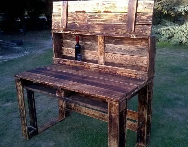 Pallet Wooden Rustic Desk Pallet Ideas