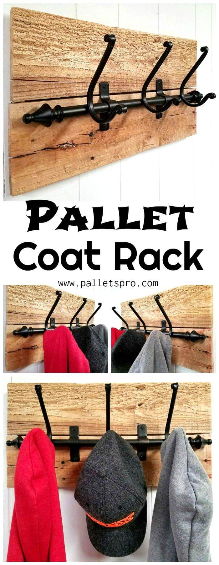 Wood Pallet Coat Rack Pallets Pro