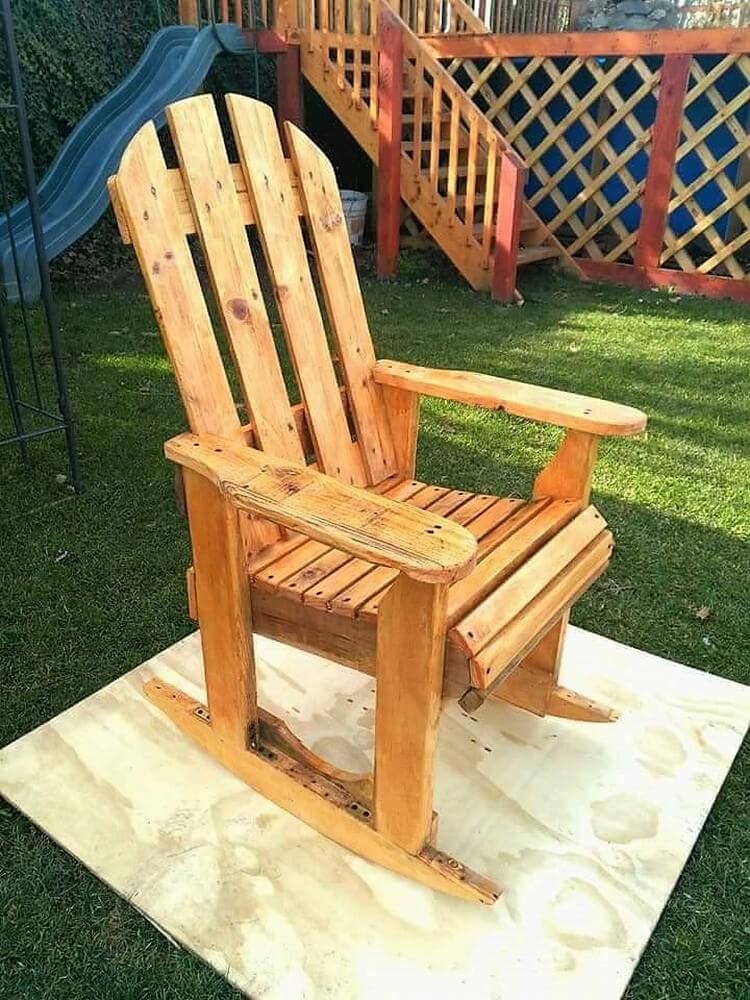 DIY Wood Pallet Rocking Chair Plan Pallet Wood Projects