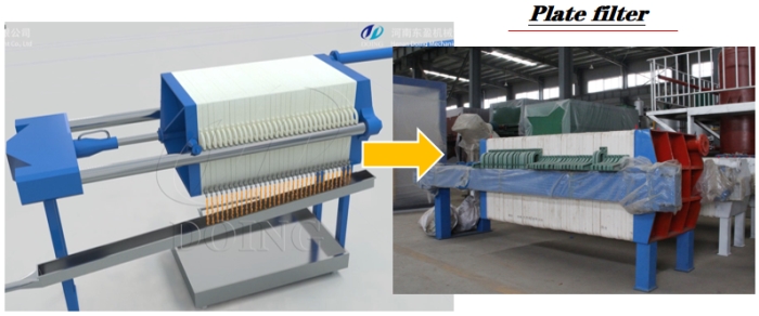 What is the filtration steps of small scale palm oil