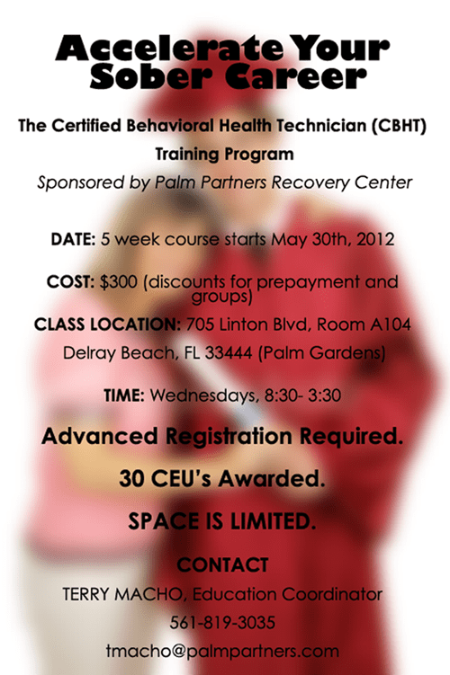 Certified Behavioral Health Technician Palm Partners