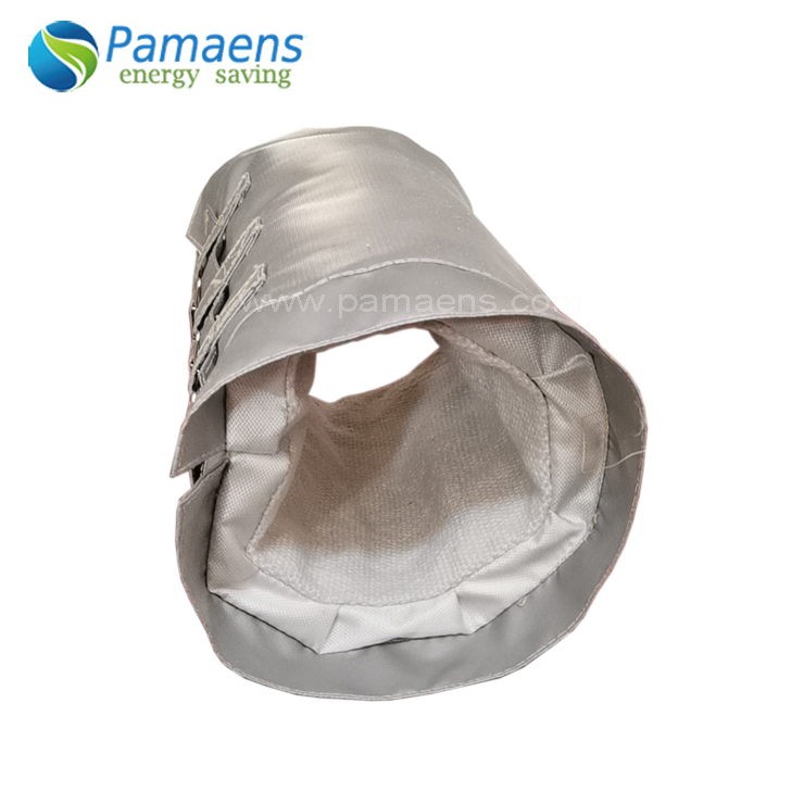 Custom Fiberglass Thermal Cover Removable Insulation Jackets for Pipes