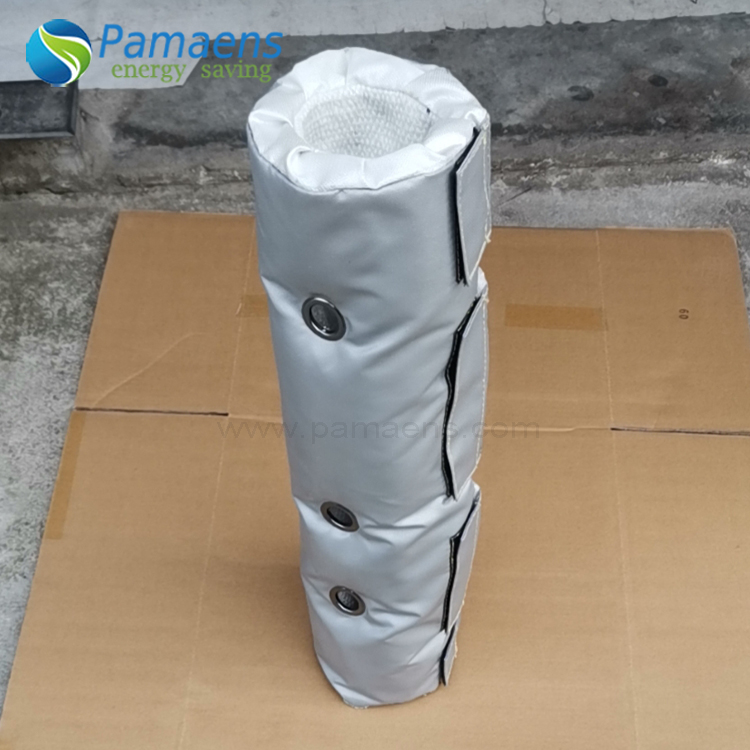 Custom Fiberglass Thermal Cover Removable Insulation Jackets for Pipes