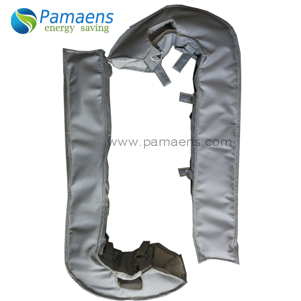 Reusable and Removable Exhaust Pipe Insulation Blanket with Temperature